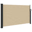 sammenrullelig sidemarkise 120 x 600 cm beige