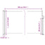 sammenrullelig sidemarkise 120 x 600 cm beige