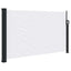 sammenrullelig sidemarkise 120 x 600 cm hvid