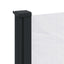 sammenrullelig sidemarkise 120 x 600 cm hvid