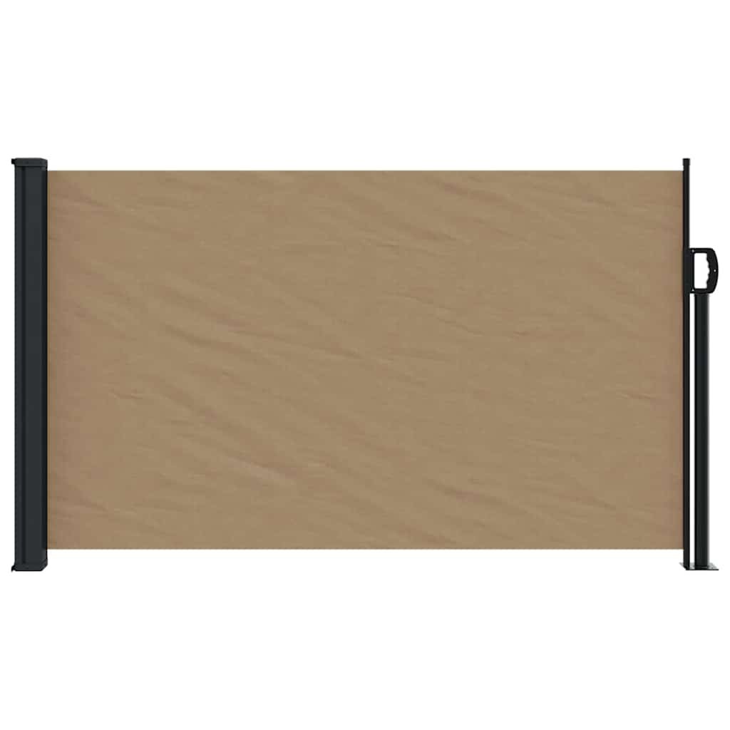 sammenrullelig sidemarkise 120 x 600 cm gråbrun