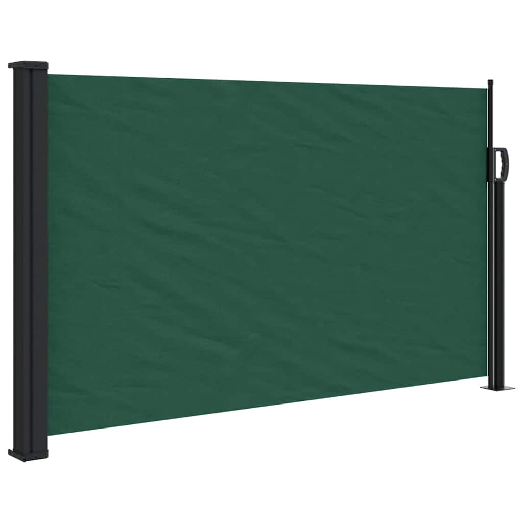 sammenrullelig sidemarkise 120 x 600 cm mørkegrøn