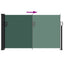 sammenrullelig sidemarkise 120 x 600 cm mørkegrøn