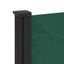 sammenrullelig sidemarkise 120 x 600 cm mørkegrøn