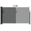 udtrækkelig sidemarkise antracit 120x600 cm
