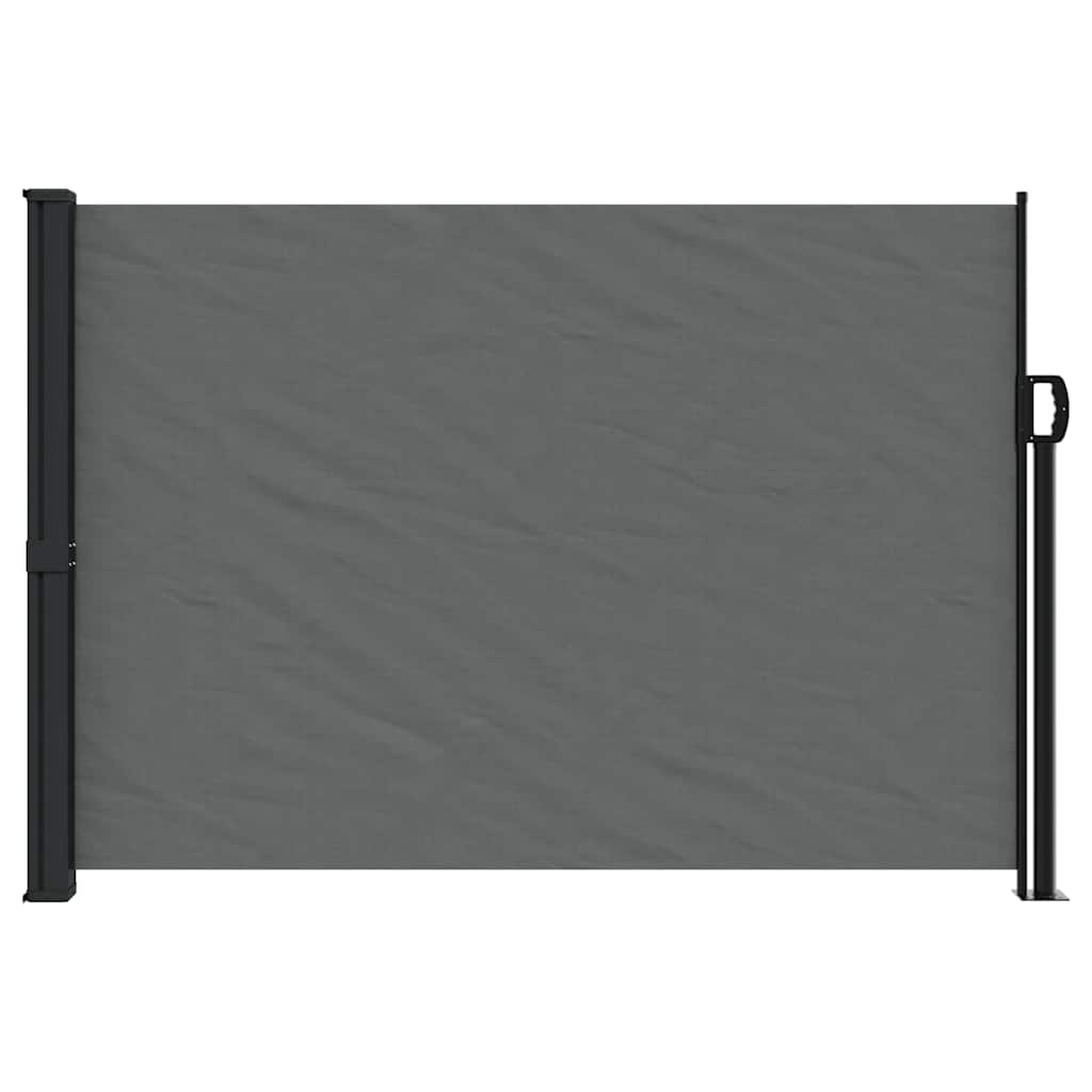 udtrækkelig sidemarkise antracit 140x600 cm