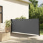 udtrækkelig sidemarkise antracit 140x600 cm