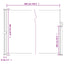 sammenrullelig sidemarkise 160 x 600 cm hvid