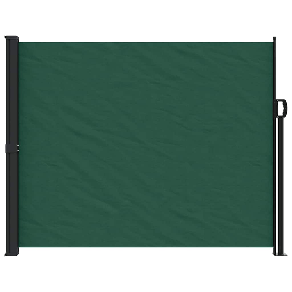 sammenrullelig sidemarkise 160x600 cm mørkegrøn