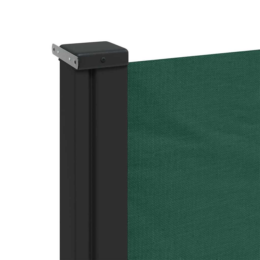 sammenrullelig sidemarkise 160x600 cm mørkegrøn