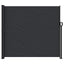sammenrullelig sidemarkise 180x600 cm sort