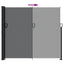 sammenrullelig sidemarkise 180x600 cm sort