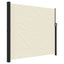 sammenrullelig sidemarkise 180x600 cm cremefarvet