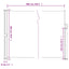 sammenrullelig sidemarkise 180x600 cm cremefarvet