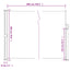sammenrullelig sidemarkise 180x600 cm hvid