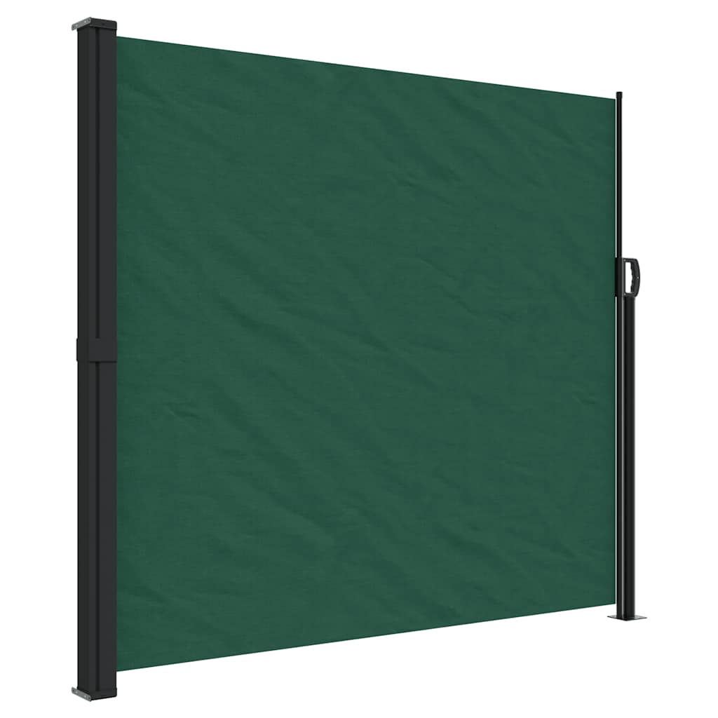 sammenrullelig sidemarkise 180x600 cm mørkegrøn