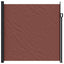 sammenrullelig sidemarkise 200x600 cm brun