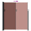 sammenrullelig sidemarkise 220x600 cm brun