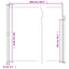 sammenrullelig sidemarkise 220x600 cm hvid