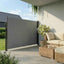 sammenrullelig sidemarkise 220x600 cm antracitgrå