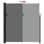 sammenrullelig sidemarkise 220x600 cm antracitgrå