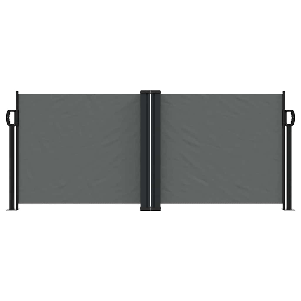 sammenrullelig sidemarkise 100 x 600 cm antracitgrå