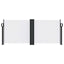 sammenrullelig sidemarkise 100x600 cm hvid