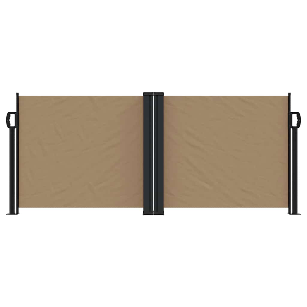 sammenrullelig sidemarkise 100x600 cm gråbrun