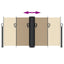 sammenrullelig sidemarkise 120 x 600 cm beige