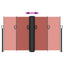 sammenrullelig sidemarkise 140x600 cm terrakotta