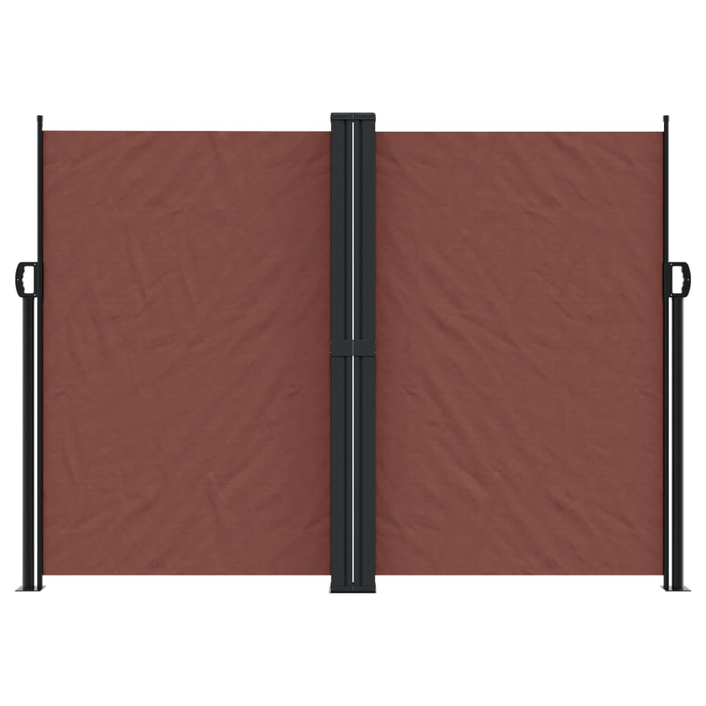 sammenrullelig sidemarkise 180x600 cm brun