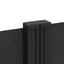 sammenrullelig sidemarkise 200x600 cm sort