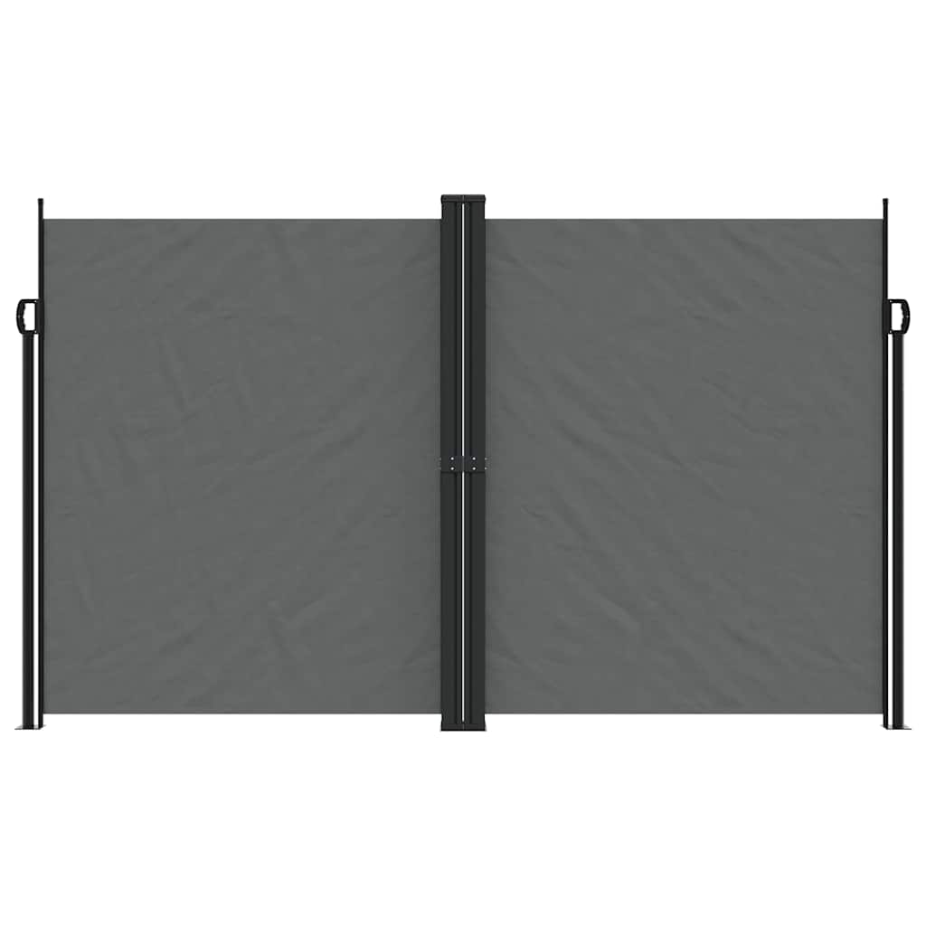 sammenrullelig sidemarkise 200x600 cm antracitgrå