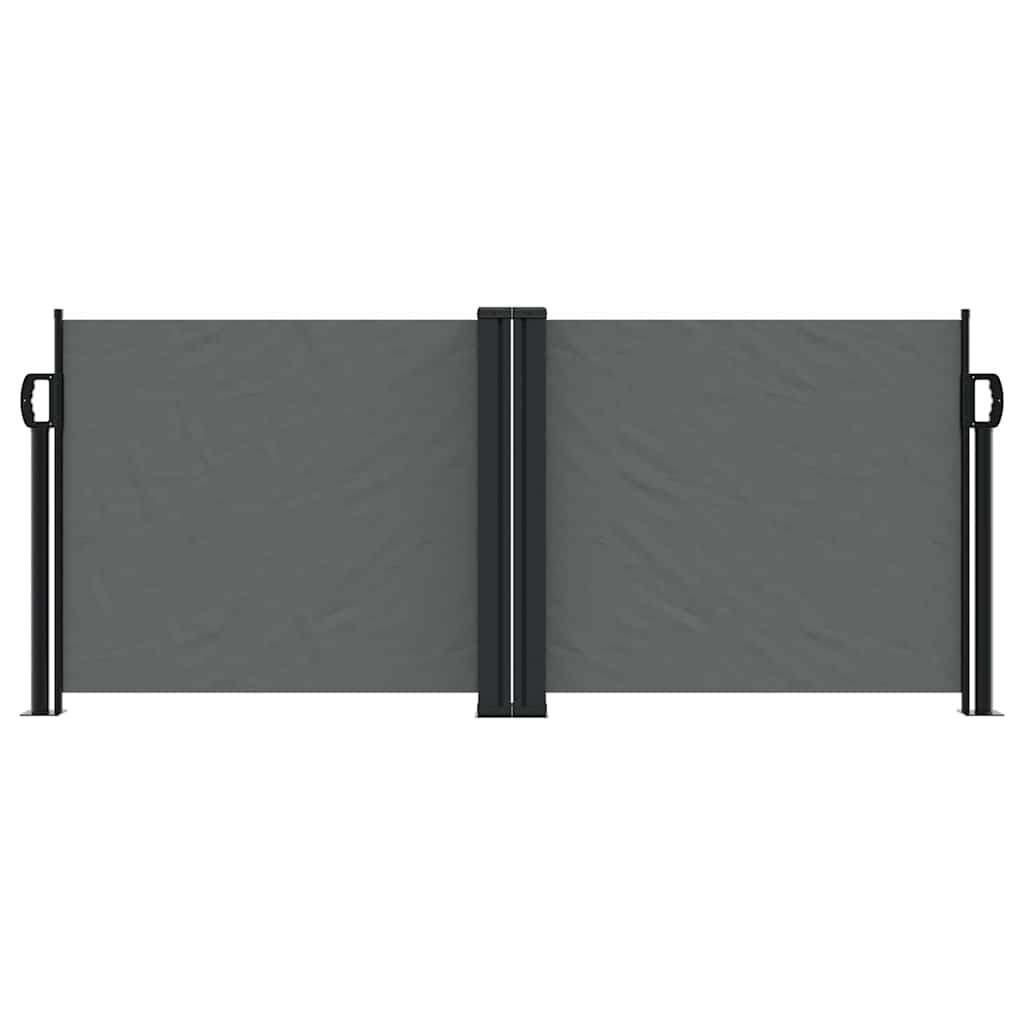 sammenrullelig sidemarkise 100 x 1000 cm antracitgrå