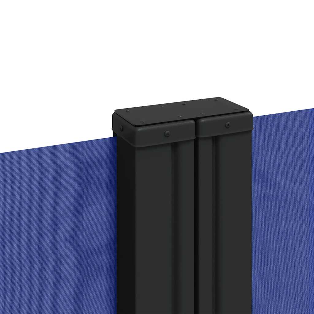 sammenrullelig sidemarkise 120 x 1000 cm blå