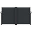 sammenrullelig sidemarkise 140 x 1000 cm sort