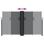 sammenrullelig sidemarkise 140 x 1000 cm sort