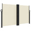sammenrullelig sidemarkise 140 x 1000 cm cremefarvet