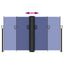 sammenrullelig sidemarkise 140 x 1000 cm blå