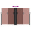 sammenrullelig sidemarkise 140 x 1000 cm brun
