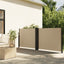 sammenrullelig sidemarkise 140x1000 cm beige