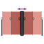 sammenrullelig sidemarkise 140x1000 cm terrakottafarvet