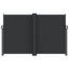 sammenrullelig sidemarkise 160x1000 cm sort