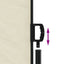 sidemarkise 160x1000 cm sammenrullelig cremefarvet