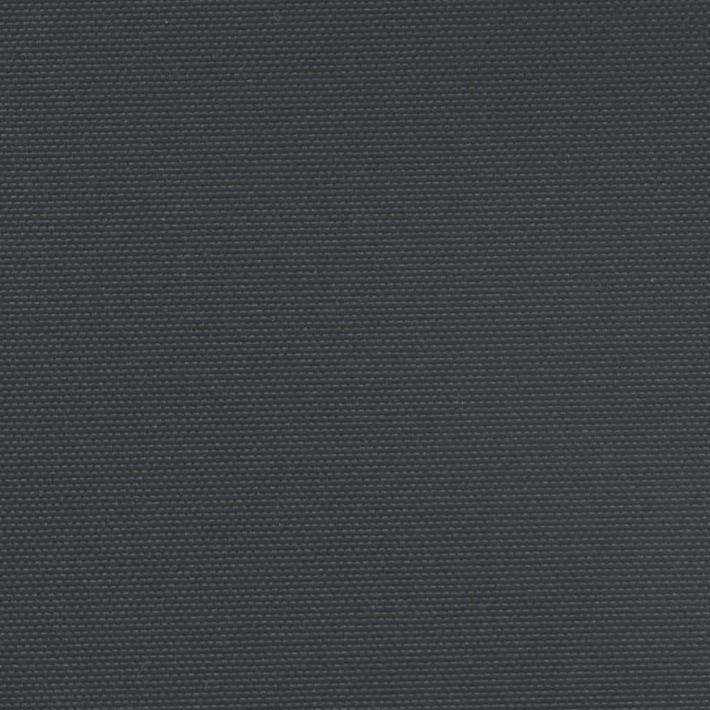 sammenrullelig sidemarkise 200x1000 cm sort