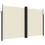 sammenrullelig sidemarkise 200x1000 cm cremefarvet