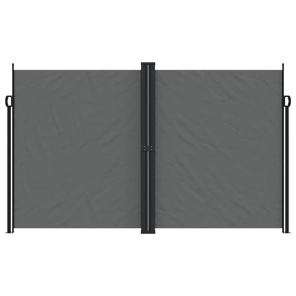 sammenrullelig sidemarkise 200x1000 cm antracitgrå