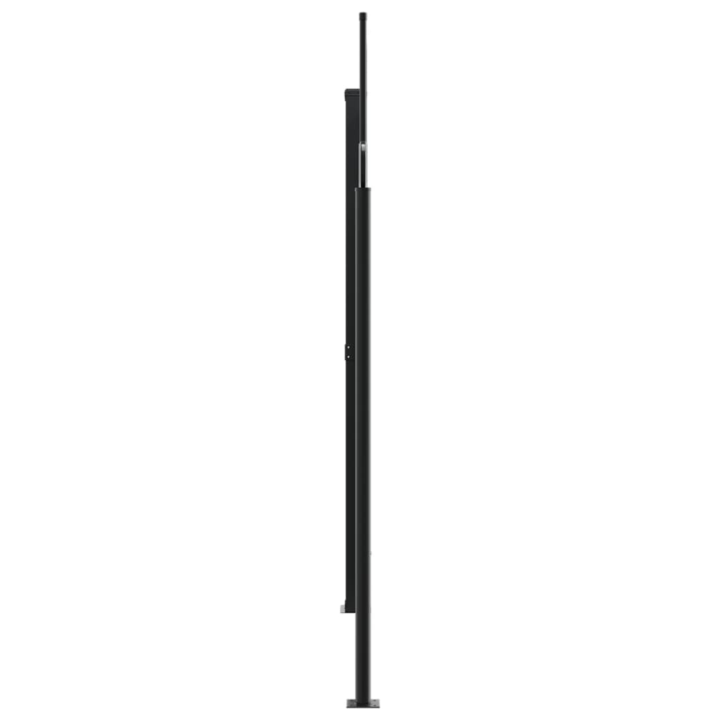 sidemarkise 200x1000 cm sammenrullelig hvid