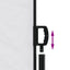 sidemarkise 200x1000 cm sammenrullelig hvid