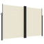 sammenrullelig sidemarkise 220x1000 cm cremefarvet